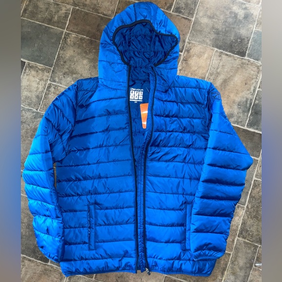 Brand new winter jacket xxl men size blue soft and warm - Picture 1 of 7